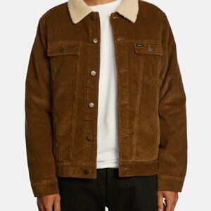 RVCA Brown Corduroy Sherpa Jacket
